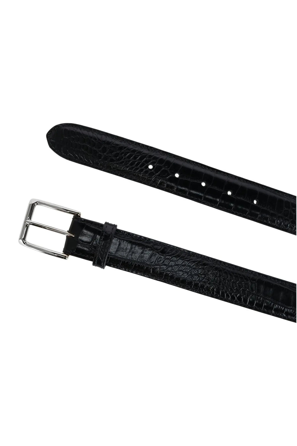 Embossed Italian Leather Belt
