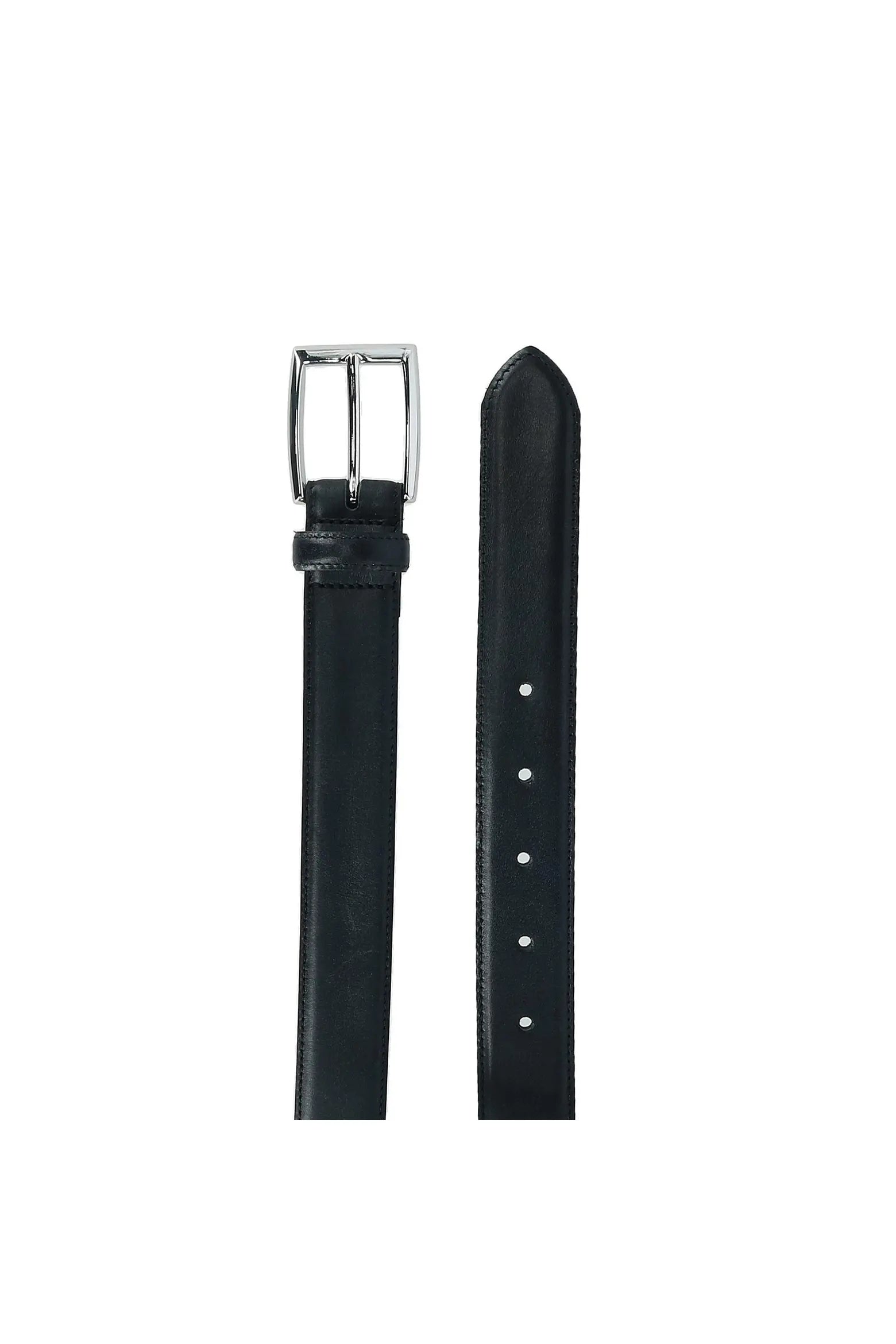 Slim Calfskin Leather Belt