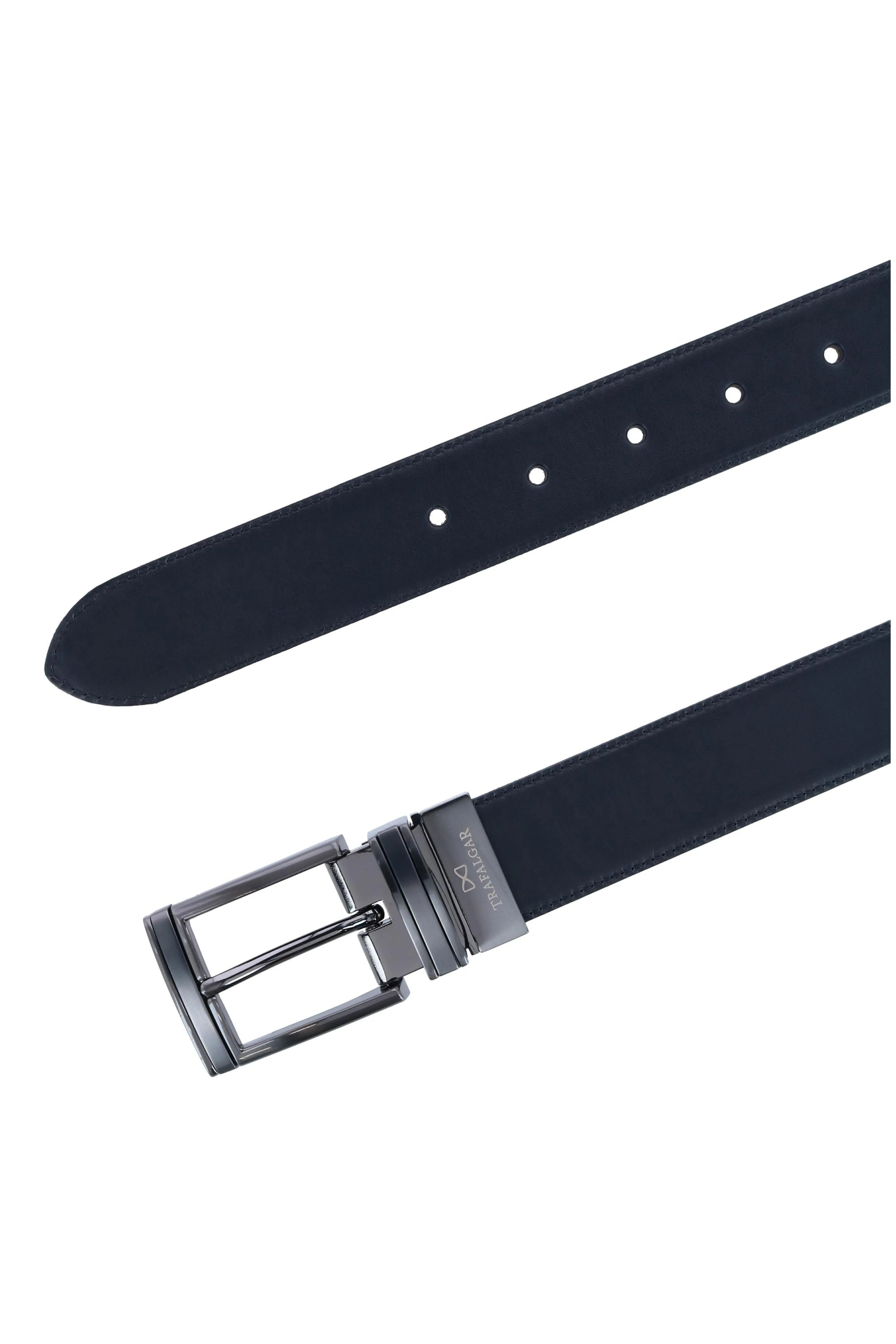 Premium Reversible Leather Belt for Men – Black & Brown Dress Belt
