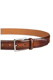 Classic Brogue Leather Belt for Men