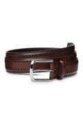 Brogued Leather Belt