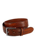 Embossed Italian Leather Belt