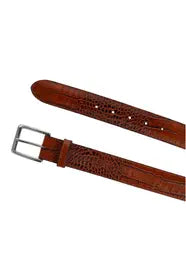 Embossed Italian Leather Belt