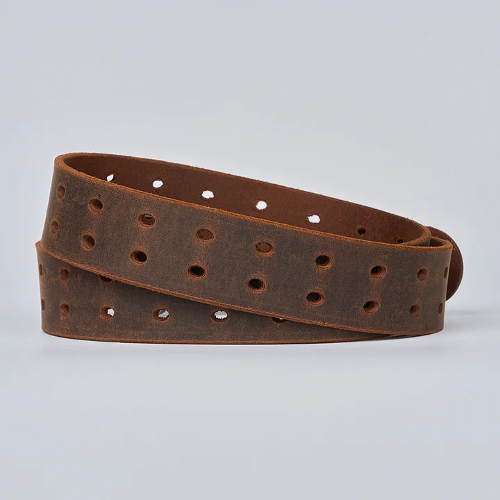 Nobel Trend™ Woodstock Retro Double Prong Leather Belt