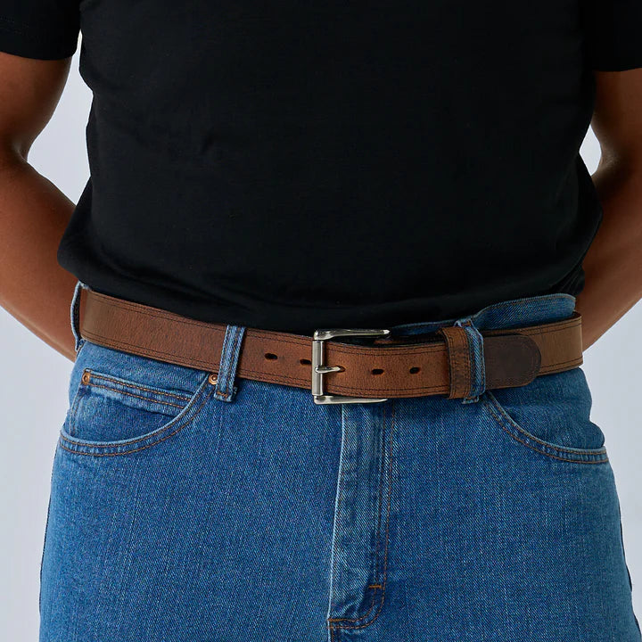 Nobel Trend™ Montana Double-Layer Bison Leather Belt