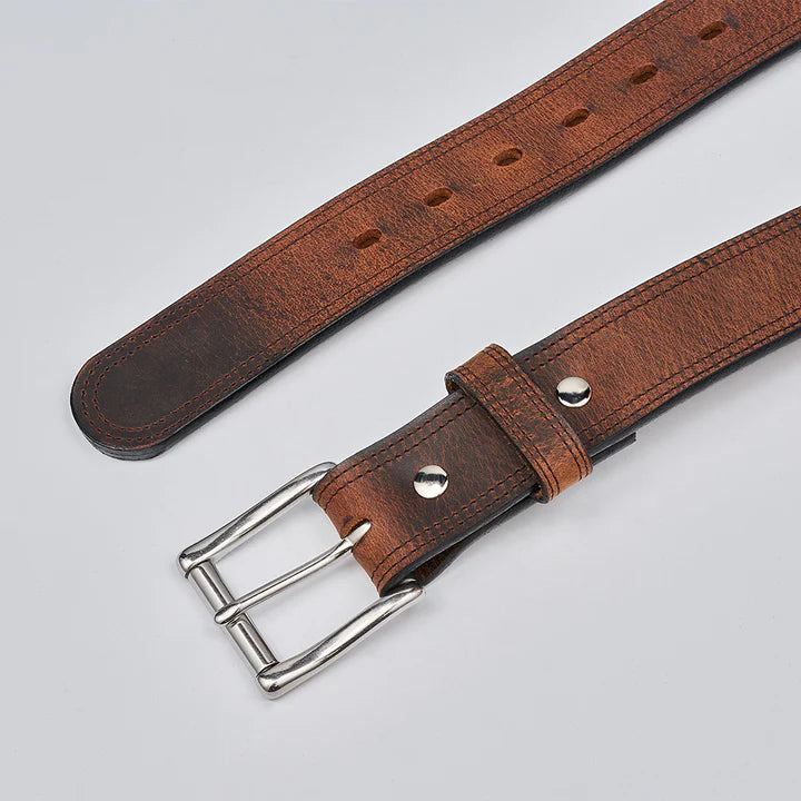Nobel Trend™ Montana Double-Layer Bison Leather Belt